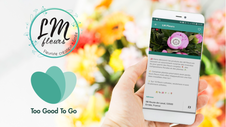 Retrouvez LM Fleurs sur l’application Too Good To Go (anti-gaspillage)