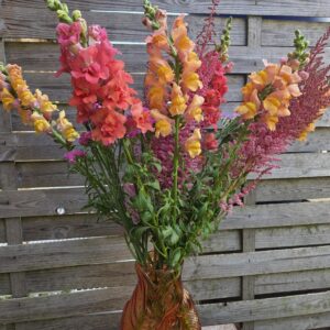 Bouquet et vase "Poisson"