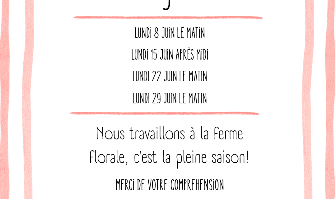 Changements d&rsquo;horaires en juin